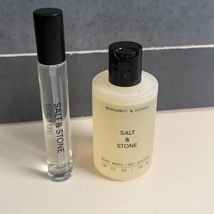 Brand new Salt & Stone Bergamot & Hinoki Body Wash and roll on fragrance